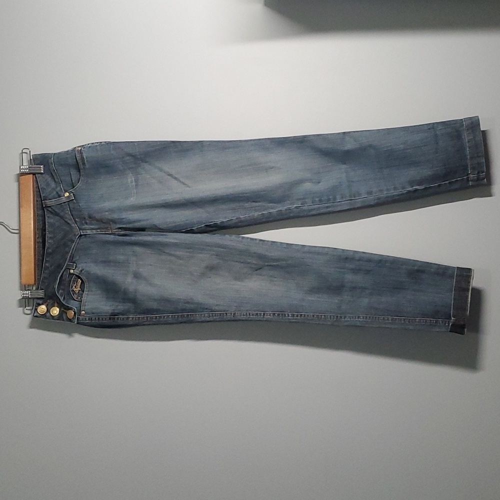 Equus jeans women's size 6 Apron defining waist fancy side buttons weste…